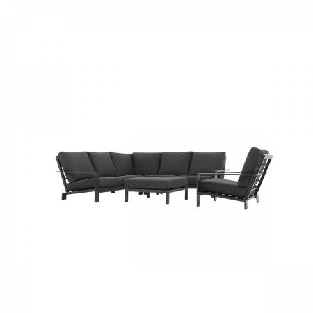 Lincoln Loungeset 4 Delig Zwart Garden Impressions Online